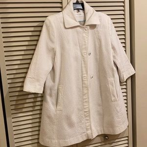 T TAHARI white coat